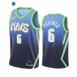 Camiseta NBA de Kristaps Porzingis Dallas Mavericks Azul Ciudad 2019/20