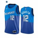 Camiseta NBA de D.J. Augustin Milwaukee Bucks Nike Azul Ciudad 2020-21