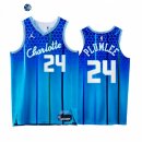 Camisetas NBA de Charlotte Hornets Mason Plumlee 75th Azul Ciudad 2021-22