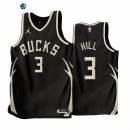 Camisetas NBA Jordan Milwaukee Bucks NO.3 George Hill Negro Statement 2022-23