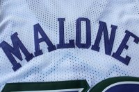 Camisetas NBA de retro Malone Utah Jazz Blanco