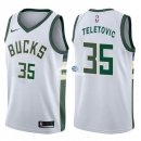 Camisetas NBA de Mirza Teletovic Milwaukee Bucks Blanco Association 17/18