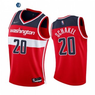 Camisetas NBA de Washington Wizards Jordan Schakel 75th Season Diamante Rojo Icon 2021-22