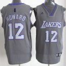 Camisetas NBA de Dwight Howard Los Angeles Lakers Rev30 Gris