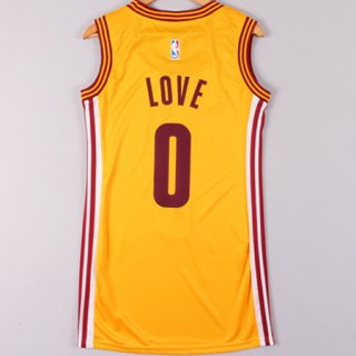 Camisetas NBA Mujer Kevin Love Cleveland Cavaliers Amarillo