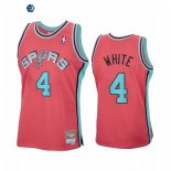 Camisetas NBA San Antonio Spurs Derrick White Reload Rosa Hardwood Classics