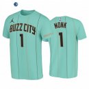 T-Shirt NBA Charlotte Hornets Malik Monk Teal Ciudad 2020-21
