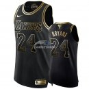 Camisetas NBA de Kobe Bryant Los Angeles Lakers Oro Negro Edition