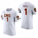 Camisetas NBA de Manga Corta Derrick Rose Cleveland Cavaliers Blanco 17/18