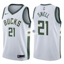 Camisetas NBA de Tony Snell Milwaukee Bucks Blanco Association 17/18