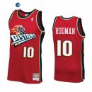Camisetas NBA Detroit Pistons Dennis Rodman Rojo Throwback 2021