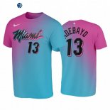 T-Shirt NBA Miami Heat Bam Adebayo Azul Rosa Ciudad 2020-21