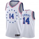 Camisetas NBA Edición ganada Philadelphia Sixers Jonathon Simmons Blanco 2018/19