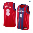 Camisetas NBA de Markieff Morris Detroit Pistons Nike Rojo Ciudad 19/20