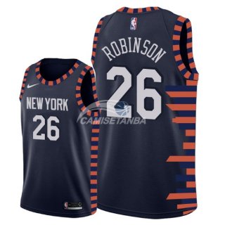 Camisetas NBA de Mitchell Robinson New York Knicks Nike Marino Ciudad 18/19