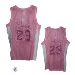 Camisetas NBA Mujer Michael Jordan Chicago Bulls Rosa