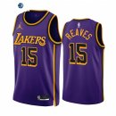 Camisetas NBA Nike Los Angeles Lakers NO.15 Austin Reaves Purpura Statement 2022-23