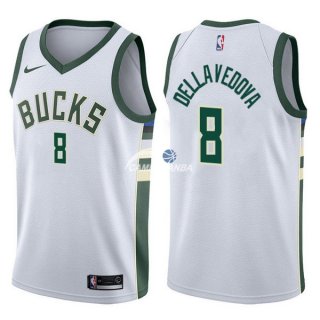 Camisetas NBA de Matthew Dellavedova Milwaukee Bucks Blanco Association 17/18
