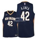 Camisetas de NBA Ninos New Orleans Pelicans Alexis Ajinca Marino Icon 2018