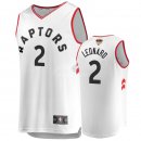 Camisetas NBA Toronto Raptors Kawhi Leonard 2019 Finales Blanco Retro Association