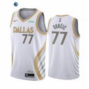 Camiseta NBA de Luka Doncic Dallas Mavericks NO.77# Blanco Ciudad 2020-21