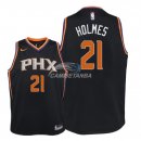 Camisetas de NBA Ninos Phoenix Suns Richaun Holmes Negro Statement 2018