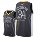 Camisetas NBA Golden State Warriors Shaun Livingston 2018 Finales Negro Statement Parche