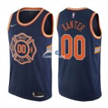 Camisetas NBA de Enes Kanter New York Knicks Nike Azul Ciudad 17/18