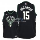 Camisetas de NBA Ninos Milwaukee Bucks Shabazz Muhammad Negro Statement 18/19