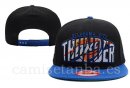 Snapbacks Caps NBA De Oklahoma City Thunder Negro Azul