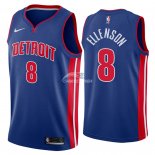 Camisetas NBA de Henry Ellenson Detroit Pistons Azul Icon 2018
