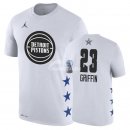 Camisetas NBA de Manga Corta Blake Griffin All Star 2019 Blanco