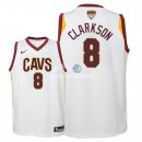 Camisetas de NBA Ninos Jordan Clarkson Cleveland Cavaliers 2018 Finales Blanco Association Parche
