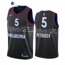 Camisetas NBA de Philadelphia Sixers Filip Petrusev Nike Negro Ciudad 2021-22