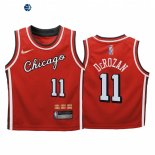 Camisetas NBA Ninos Chicago Bulls NO.11 DeMar DeRozan Rojo Ciudad 2021-22