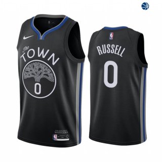 Camisetas NBA de D'Angelo Russell Golden State Warriors Nike Negro Ciudad 19/20