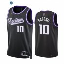 Camisetas NBA Nike Sacramento Kings NO.10 Domantas Sabonis 75th Season Diamante Negro Ciudad 2022