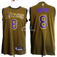 Camisetas NBA Salute To Servicio Los Angeles Lakers Kobe Bryant Nike Ejercito Verde 2018