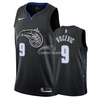 Camisetas NBA de Nikola Vucevic Orlando Magic Nike Negro Ciudad 18/19