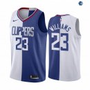 Camisetas NBA de Lou Williams Los Angeles Clippers Azul Blanco Split Edition