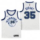 Camiseta NBA Ninos Golden State Warriors Kevin Durant Nike Retro Blanco 17/18