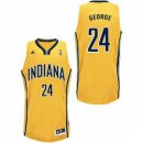 Camisetas NBA de George Indiana Pacers Rev30 Amarillo