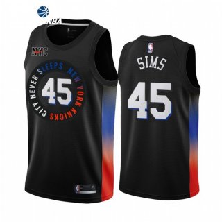 Camisetas NBA de New York Knicks Jericho Sims Nike Negro Ciudad 2021