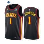 Camisetas NBA de Atlanta Hawks Jalen Johnson Negro Statement 2021-22