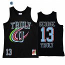 Camisetas NBA Los Angeles Clippers NO.13 Paul George Negro Throwback 2022