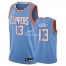 Camisetas NBA de Marcin Gortat Los Angeles Clippers Nike Azul Ciudad 2018