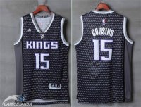 Camisetas NBA de DeMarcus Cousins Sacramento Kings Negro Blanco