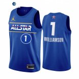 Camisetas NBA de Zion Williamson All Star 2021 Azul