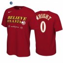 T Shirt NBA Atlanta Hawks NO.0 Delon Wright Rojo 2022.