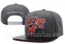 Snapbacks Caps NBA De Miami Heat Negro Rojo Gris
